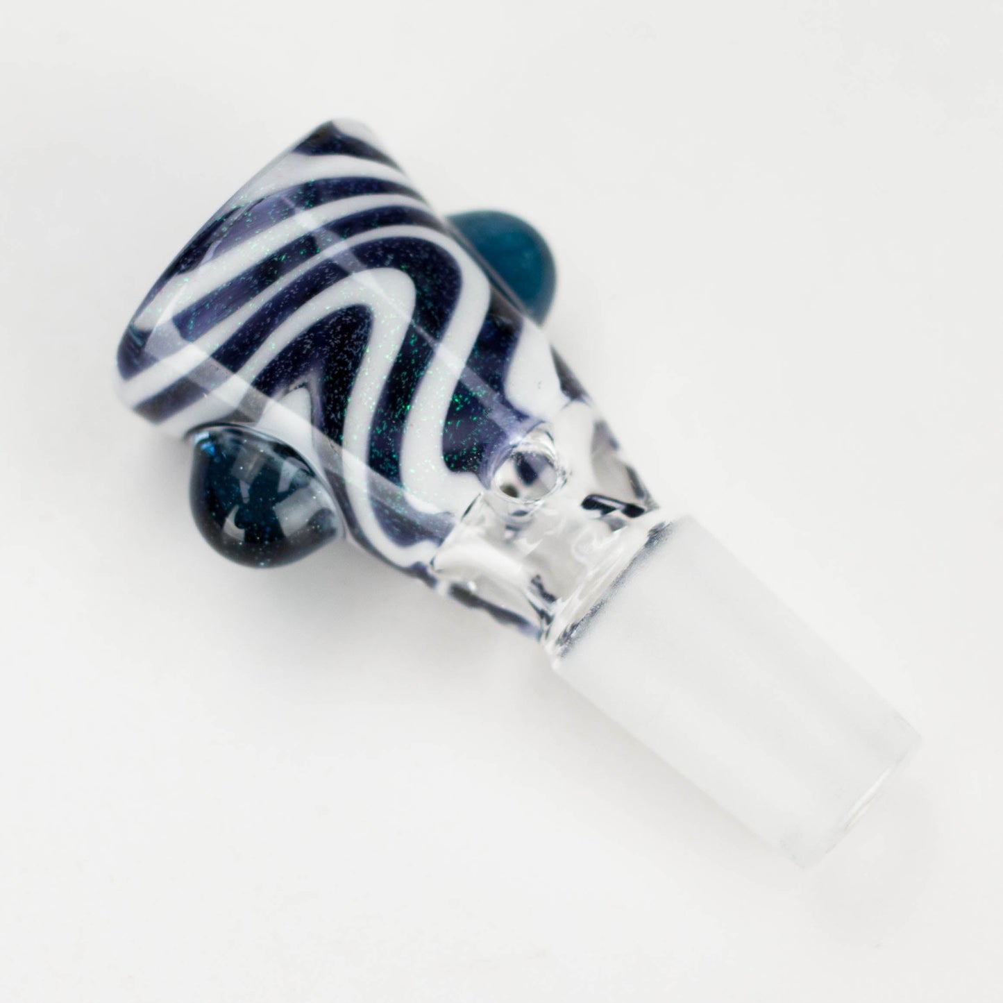 Shine Glassworks | Dichro Vacstack 14mm 3 Hole bowl - made in Canada