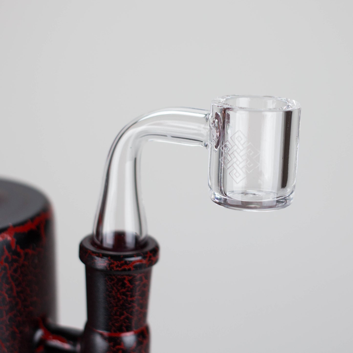 Karma | 6" Red Lightning Plated Inline Glass Dab Rig_4