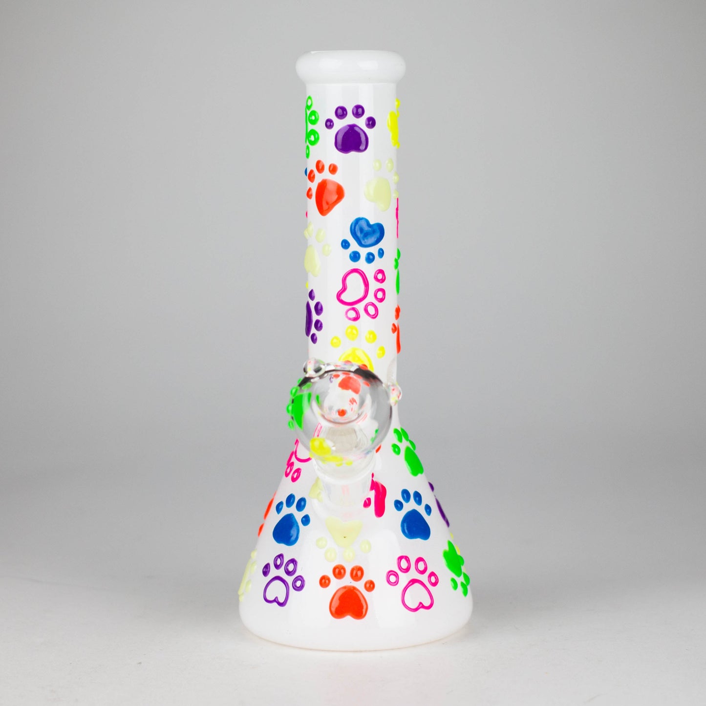 10" 3D Glass Bong With My Pet Design – Glow in the Dark