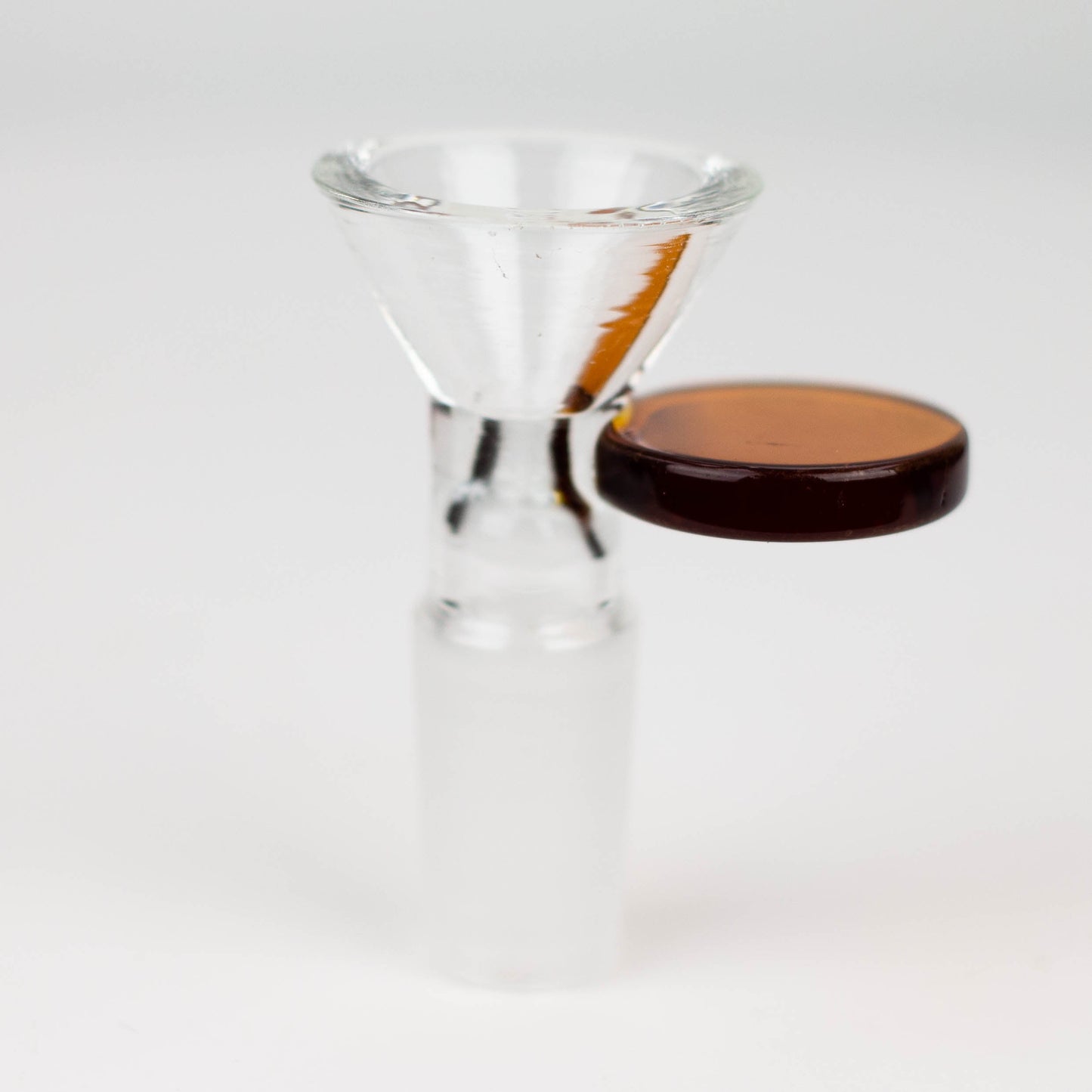 Glass bowl with color round handle for 14 mm Pack of 3_3