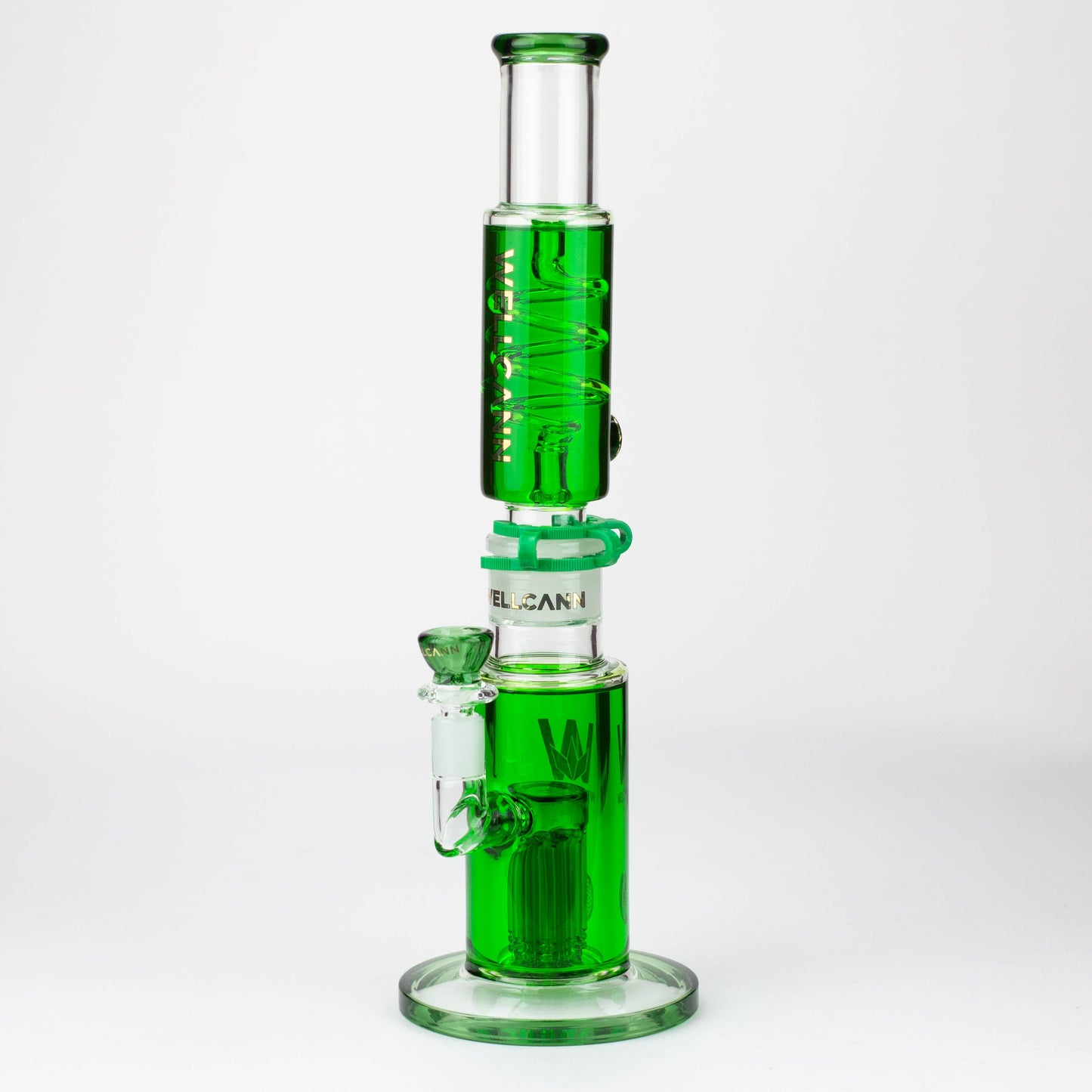 WELLCANN | 15" Glycerine Detachable Glass Bong [502]
