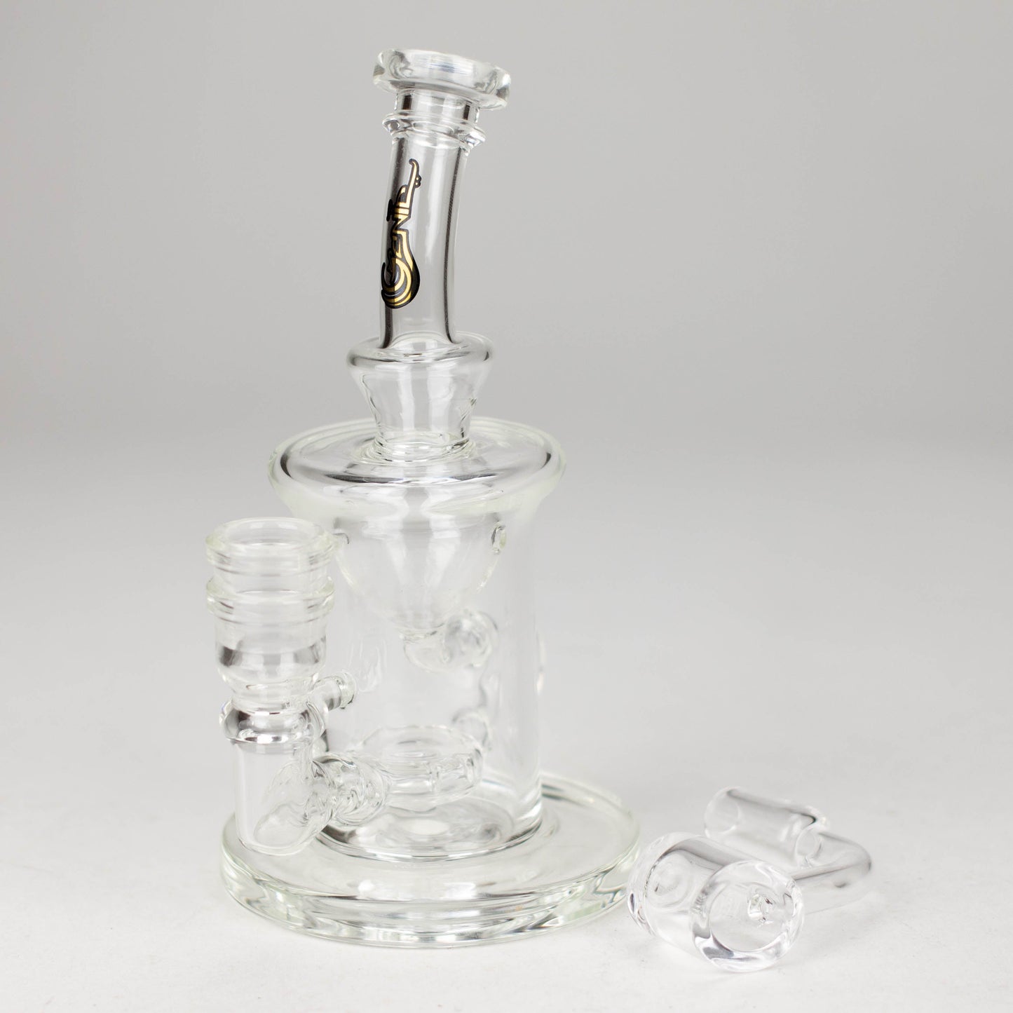 Genie | 6" recycled bubbler with a banger