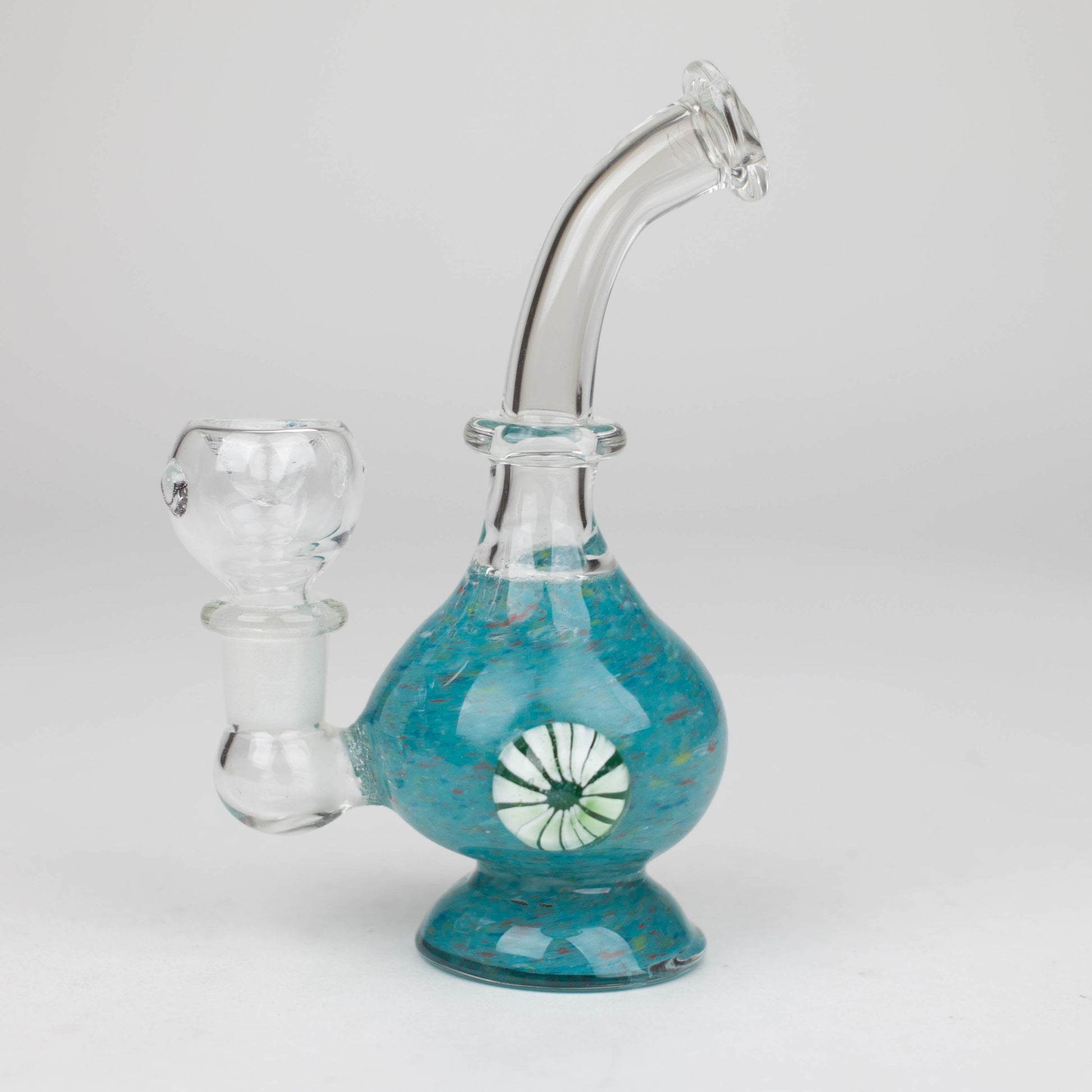 6" Bent neck bong with decoration-Color Assorted_2