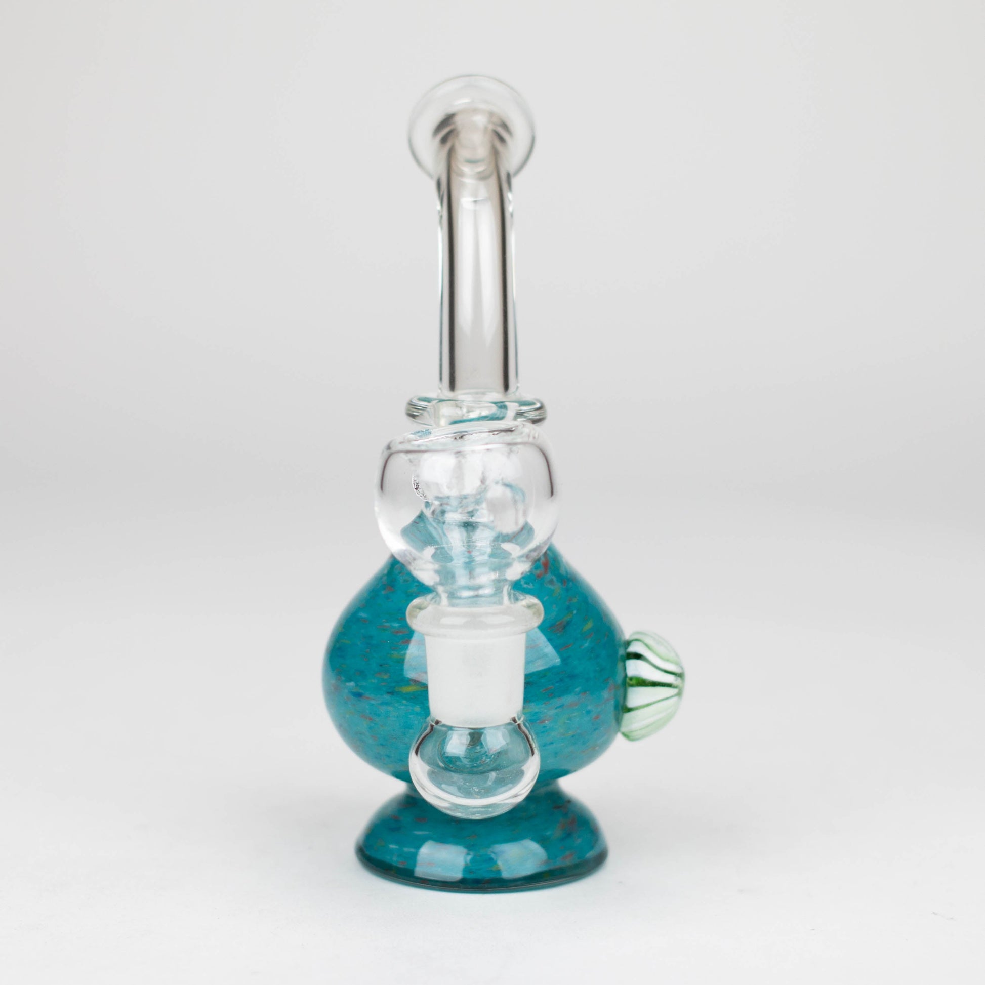 6" Bent neck bong with decoration-Color Assorted_3
