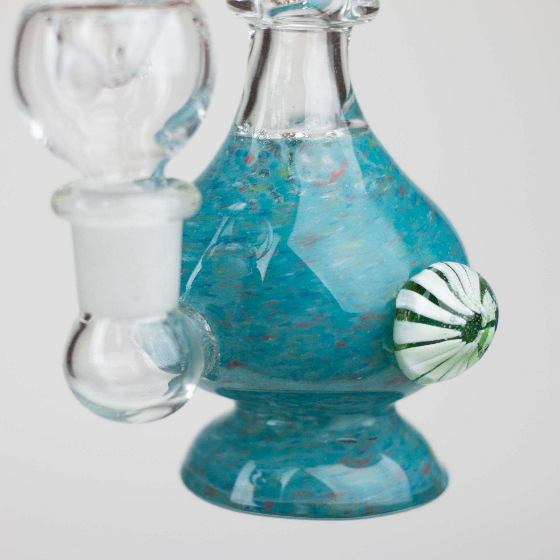 6" Bent neck bong with decoration-Color Assorted_7