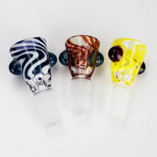Shine Glassworks | Dichro Vacstack 14mm  3 Hole bowl - made in Canada