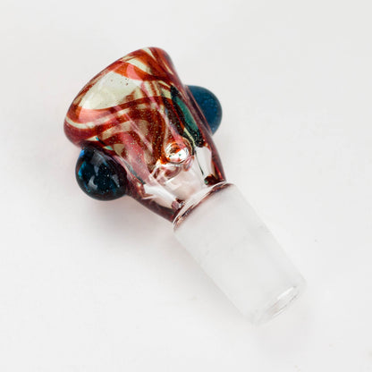 Shine Glassworks | Dichro Vacstack 14mm  3 Hole bowl - made in Canada
