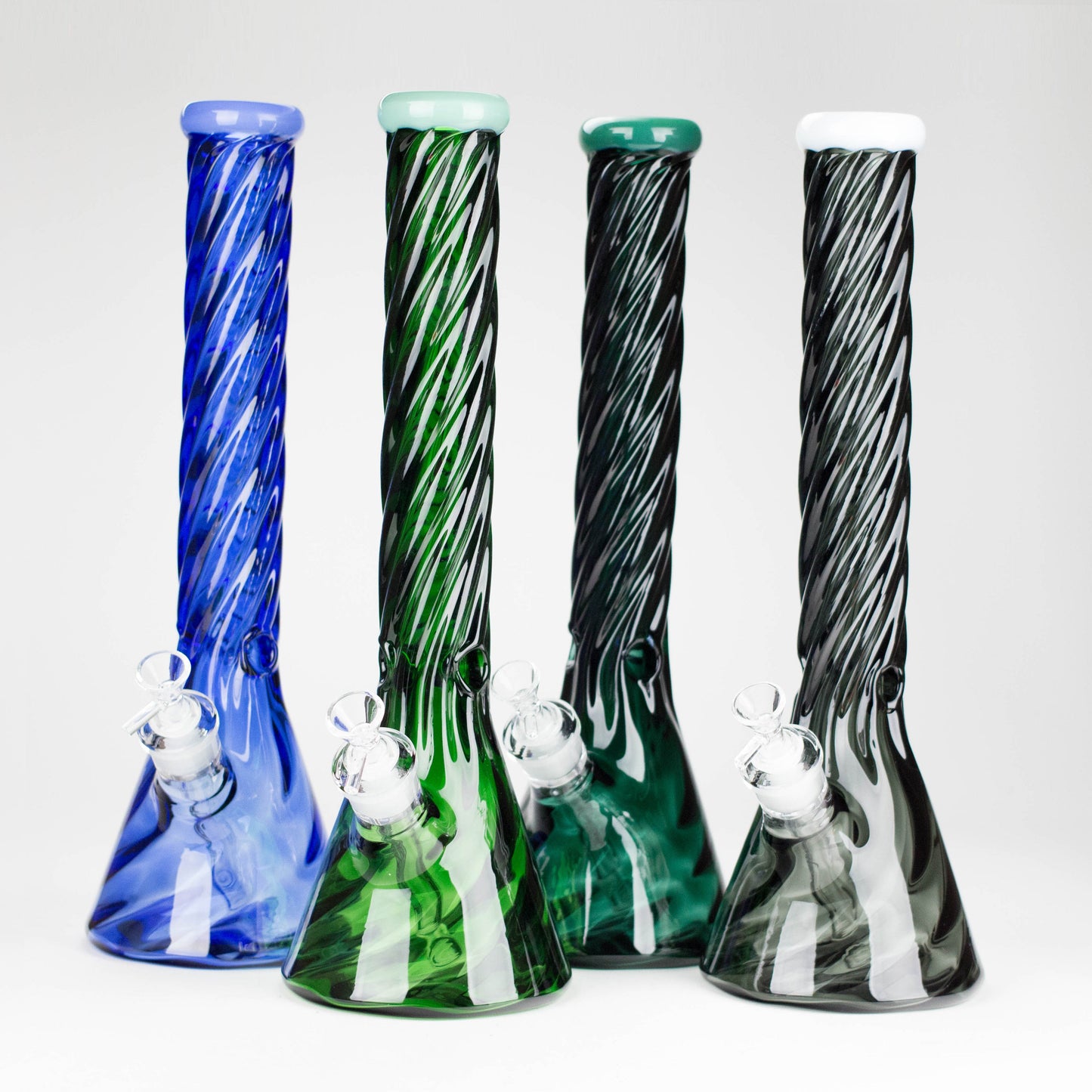 Genie | 16" 9mm Twist Glass Beaker Bong [HH1125]