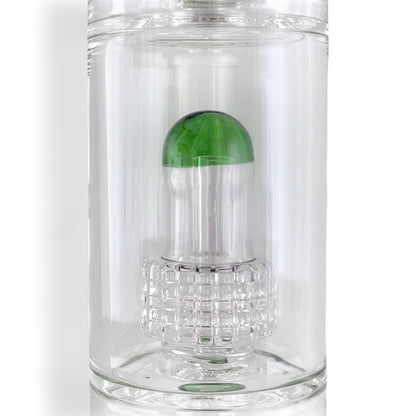 17" Triple Dome Percolator Water Pipe with 14mm Handle Bowl Piece