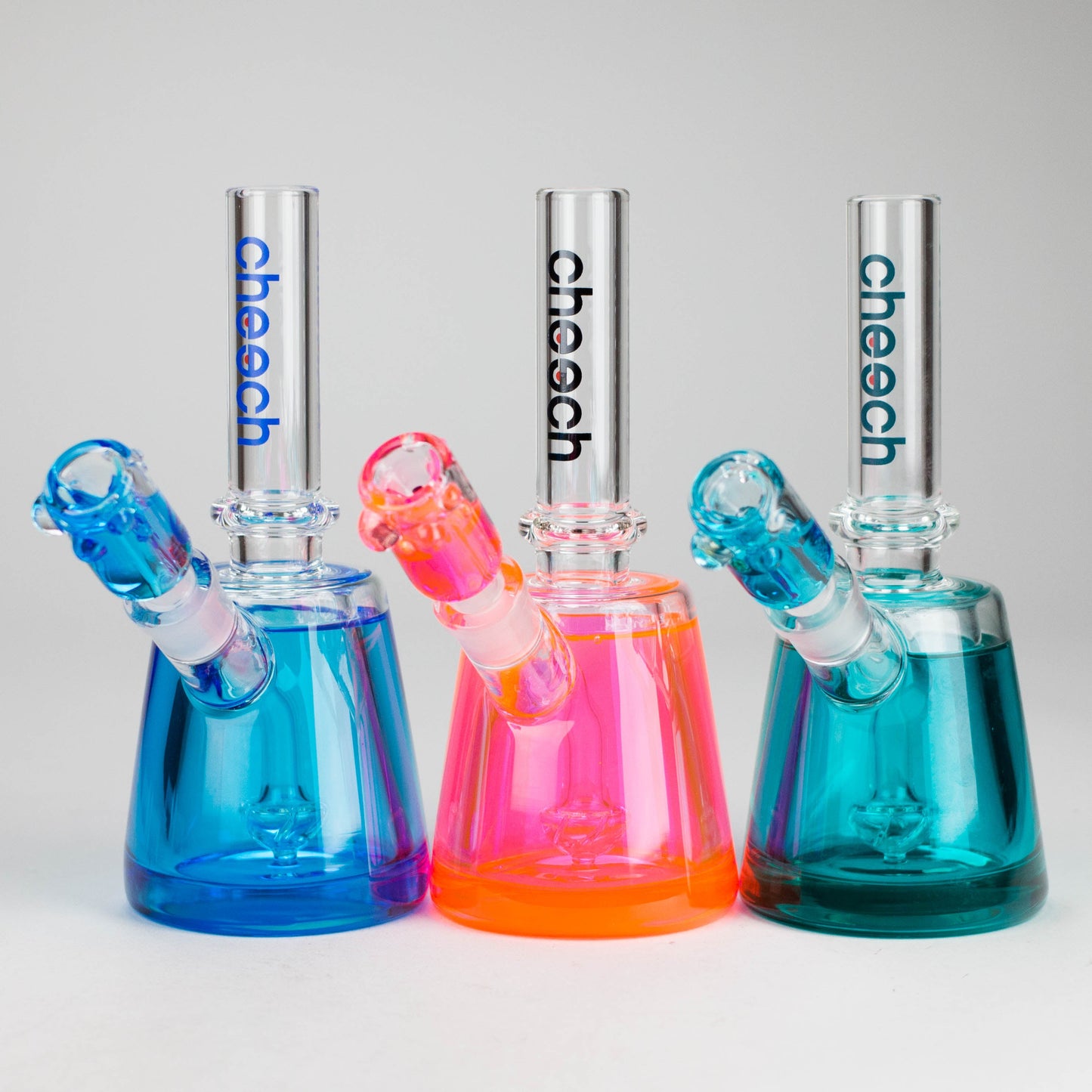 Cheech Glass  | 8" Freezable Barrel Mouth Rig [HR-GY79]