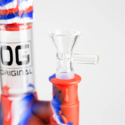 OG Original | 9" Silicone Honeycomb Water pipe (OG-SLB024)-Assorted