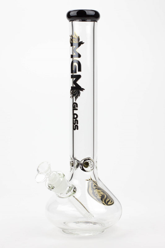 16" glass / 7 mm / rounded base water bong